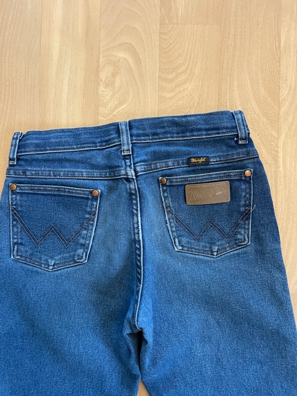 Wrangler Straight Slim Leg Dark Blue Jeans Size 16 Slim - Picture 5 of 6